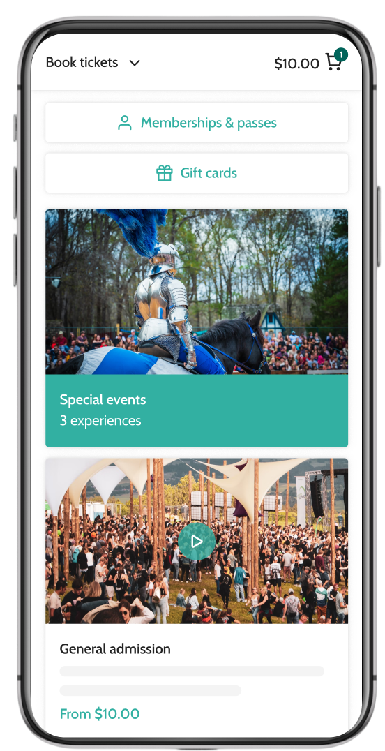 FuseMetrix alternative, Beyonk, with optimised booking journey on mobile. Memberships, gift cards and sessions can be bought here.